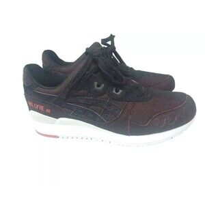 Asics Mens Gel Lyte III Blue Japanese Denim Shoes Black Red Size 8.5